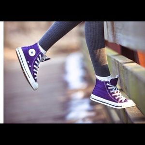 Purple hi too converse size 7 women’s